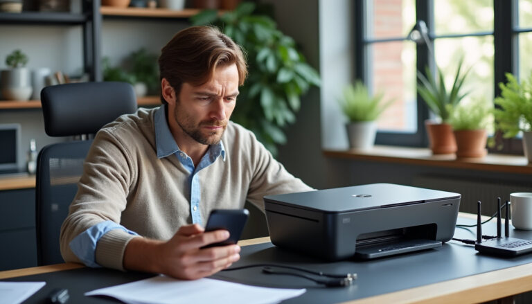 découvrez une solution rapide pour remettre votre imprimante hp hors connexion en ligne. suivez nos étapes simples pour reconnecter facilement votre imprimante et reprendre vos impressions sans soucis.