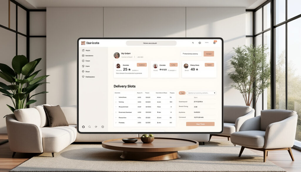 gérez facilement votre compte made.com : consultez l’historique de vos commandes, suivez en temps réel vos meubles design et vérifiez vos créneaux de livraison.