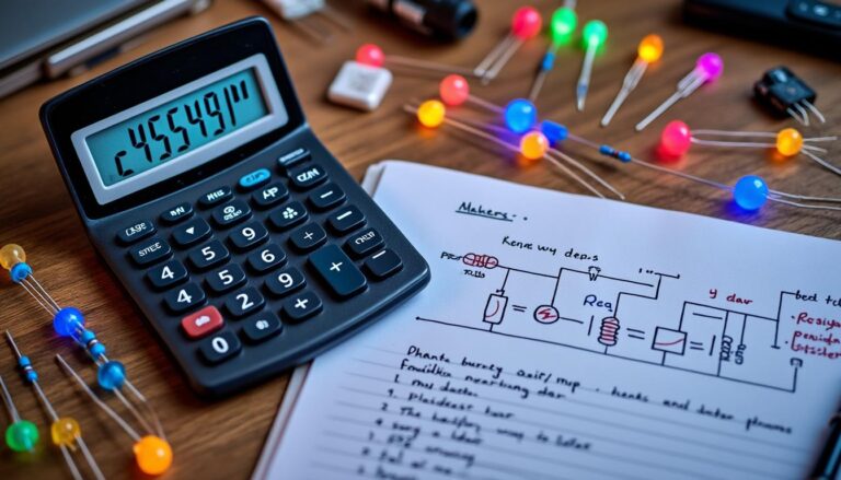 découvrez comment calculer la résistance d’une led facilement grâce à des formules, un calculateur automatique et des conseils pratiques pour protéger vos circuits électriques.